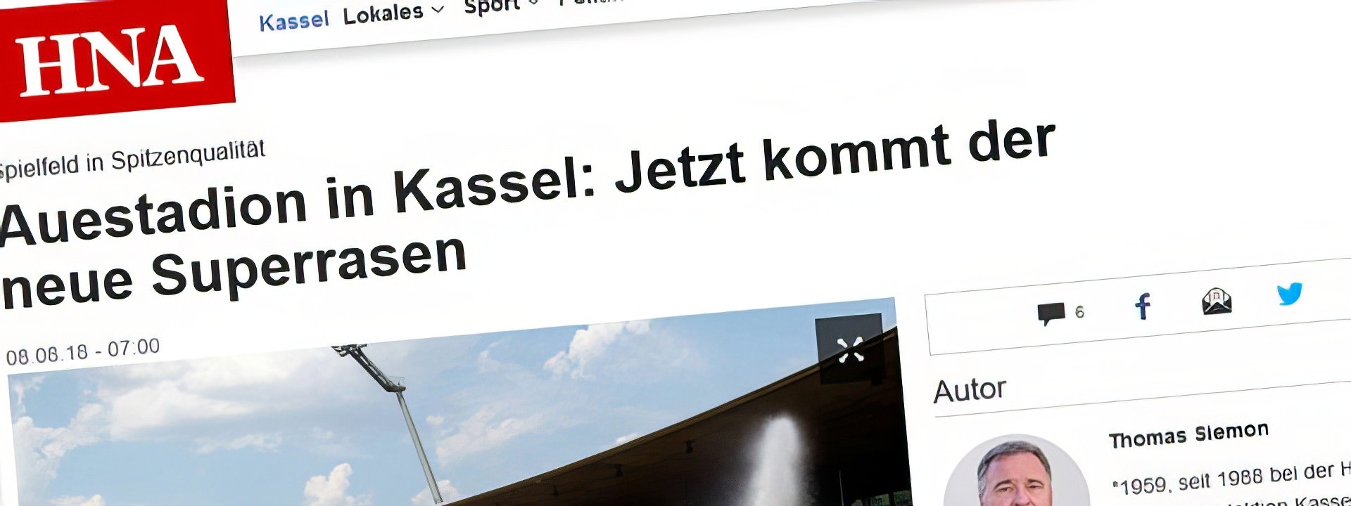 Kassel: Auestadion Neuer Superrasen